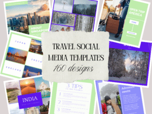 160 Travel Social Media Templates in Canva