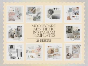 25 Moodboard Aesthetic Instagram Templates