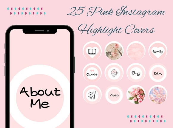 25 Pink Instagram Highlight Covers