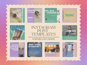 30 Editable Canva Instagram Post Templates