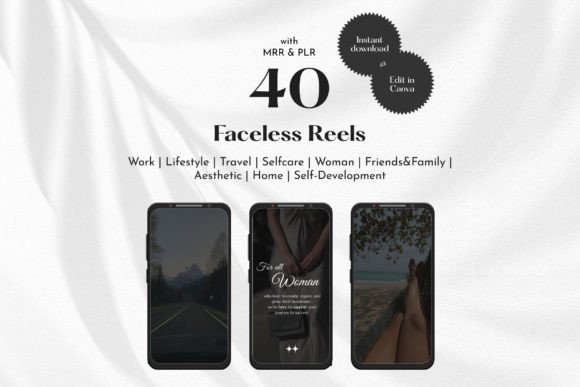 Girlboss Faceless Reels Canva Videos