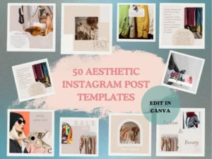 50 Aesthetic Instagram Post Templates