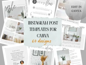 60 Instagram Post Templates for Canva