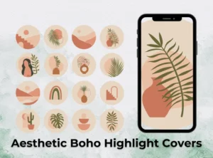 Aesthetic Boho Highlight Covers
