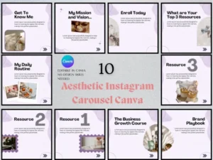 Aesthetic Instagram Carousel Canva