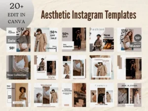 Aesthetic Instagram Templates for Canva