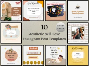 Aesthetic Self-Love Instagram Post Templates