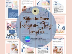 Bake the Pace Canva Instagram Story Template