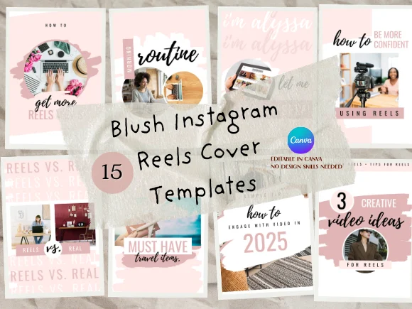 Blush Instagram Reels Cover Templates