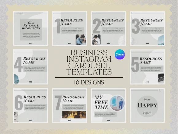 Business Instagram Carousel Templates