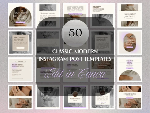 Classic Modern Instagram Post Templates