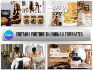 Editable YouTube Thumbnail Templates