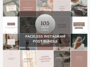 Faceless Instagram Post Bundle