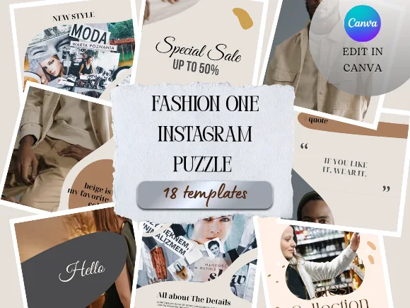 Fashion One Instagram Puzzle Canva