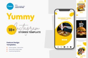 Fast-Food-Instagram-Story-Template-Canva-Graphics-20622095-1-1-580x387 Fast Food Instagram Story Template Canva