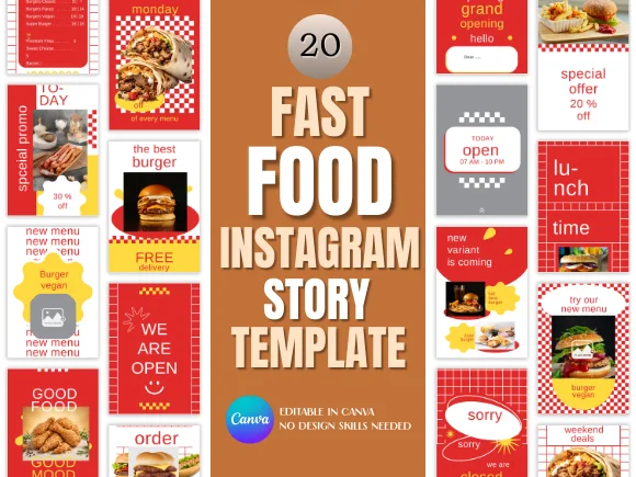 Fast Food Instagram Story Template
