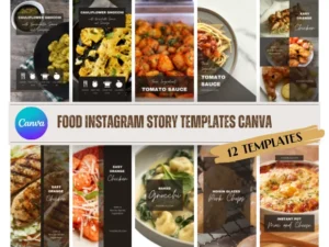 Food Instagram Story Templates Canva