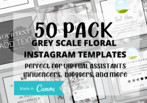 Grey-Scale-Floral-Instagram-50-Template-Pack-Graphics-15040821-1-1-580x410 Grey Scale Floral Instagram 50 Template Pack