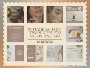 Instagram Post Templates for Salon and Spa