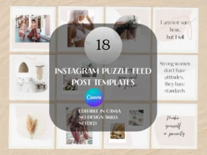 Instagram Puzzle Feed Post Templates