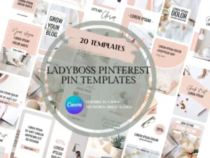 Ladyboss Pinterest Pin Templates