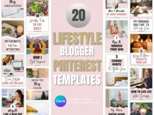 Lifestyle Blogger Pinterest Templates