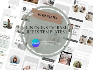 Linen Instagram Reels Templates Canva