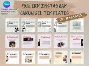 Modern Instagram Carousel Templates