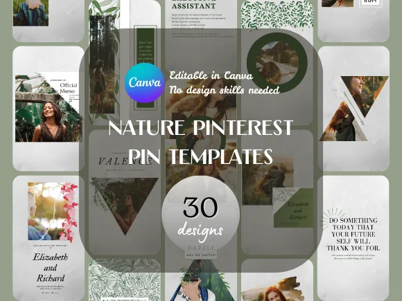 Nature Pinterest Pin Templates