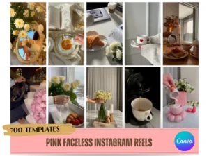 Pink Faceless Instagram Reels