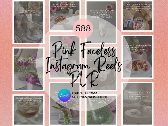 Pink Faceless Instagram Reels PLR