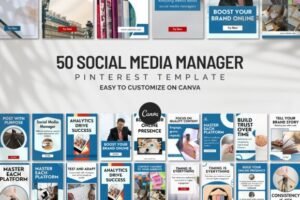 Social Media Manager Pinterest Templates