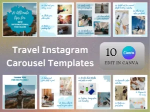 Travel Instagram Carousel Templates