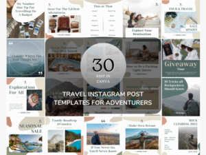 Travel Instagram Post Templates for Adventurers
