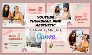 YouTube Thumbnail Girly