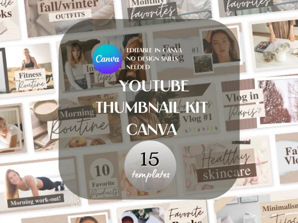 YouTube Thumbnail Kit Canva