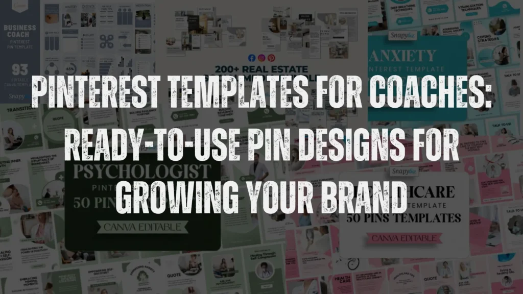 Pinterest Templates for Coaches Ready-to-Use Pin Designs for Growing Your Brand