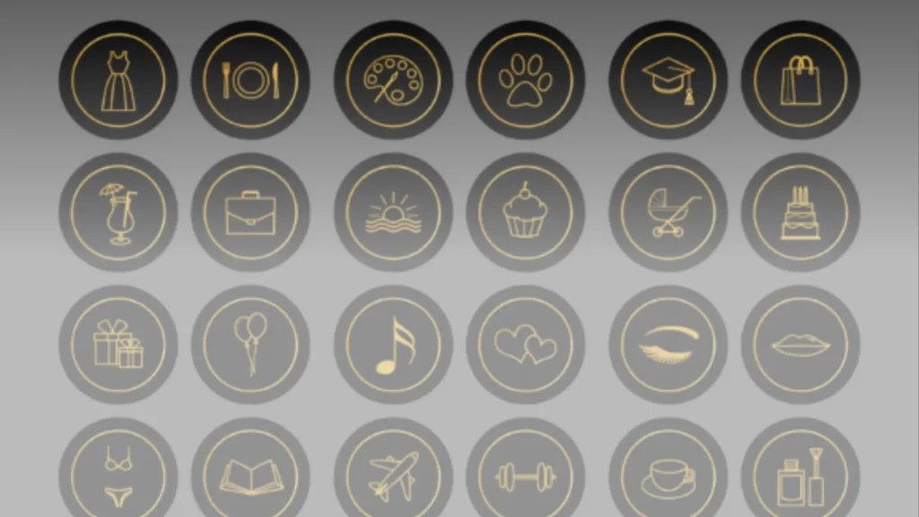 30 Bundles of Black Instagram Highlight Covers for a Bold Brand Identity
